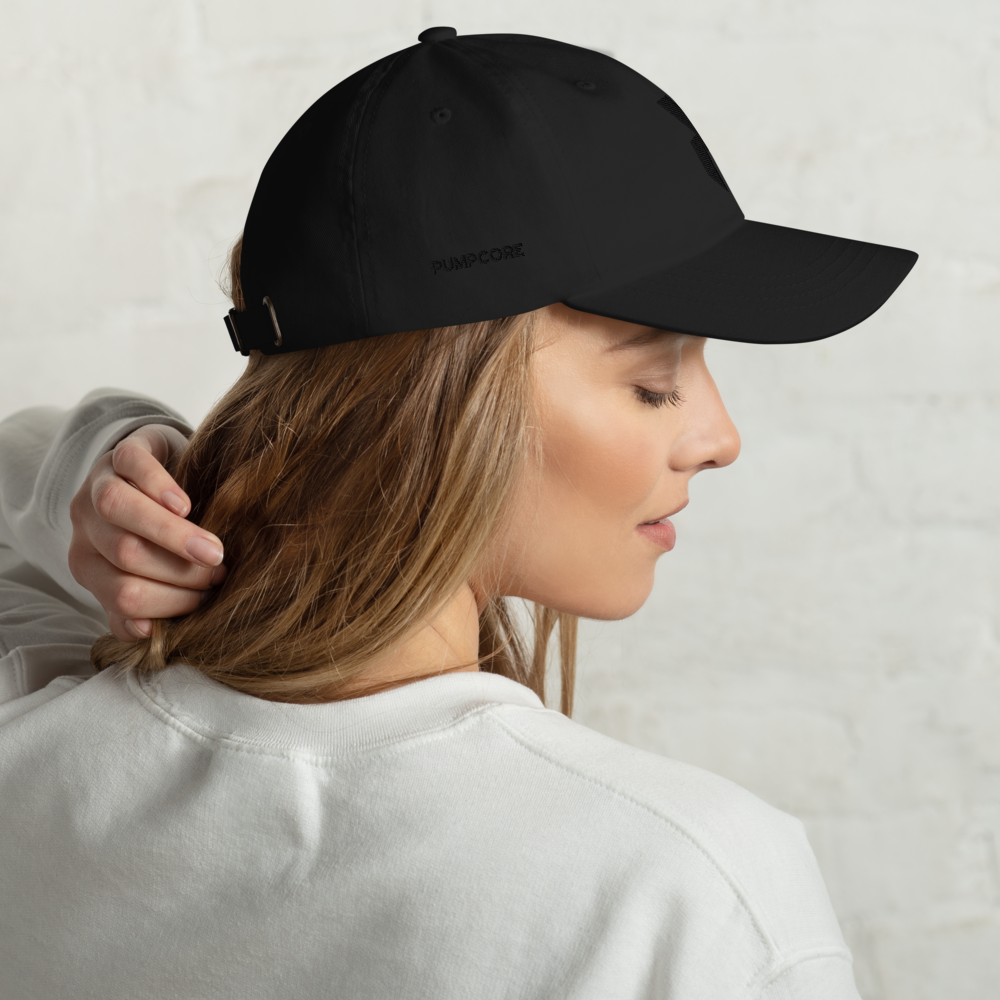 Pumpcore Classic Dad Hat – Black Monogram