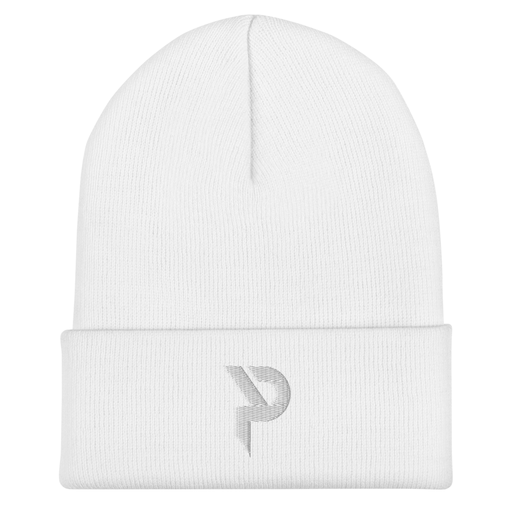 Pumpcore CoreCap™ Cuffed Beanie — White Monogram Edition
