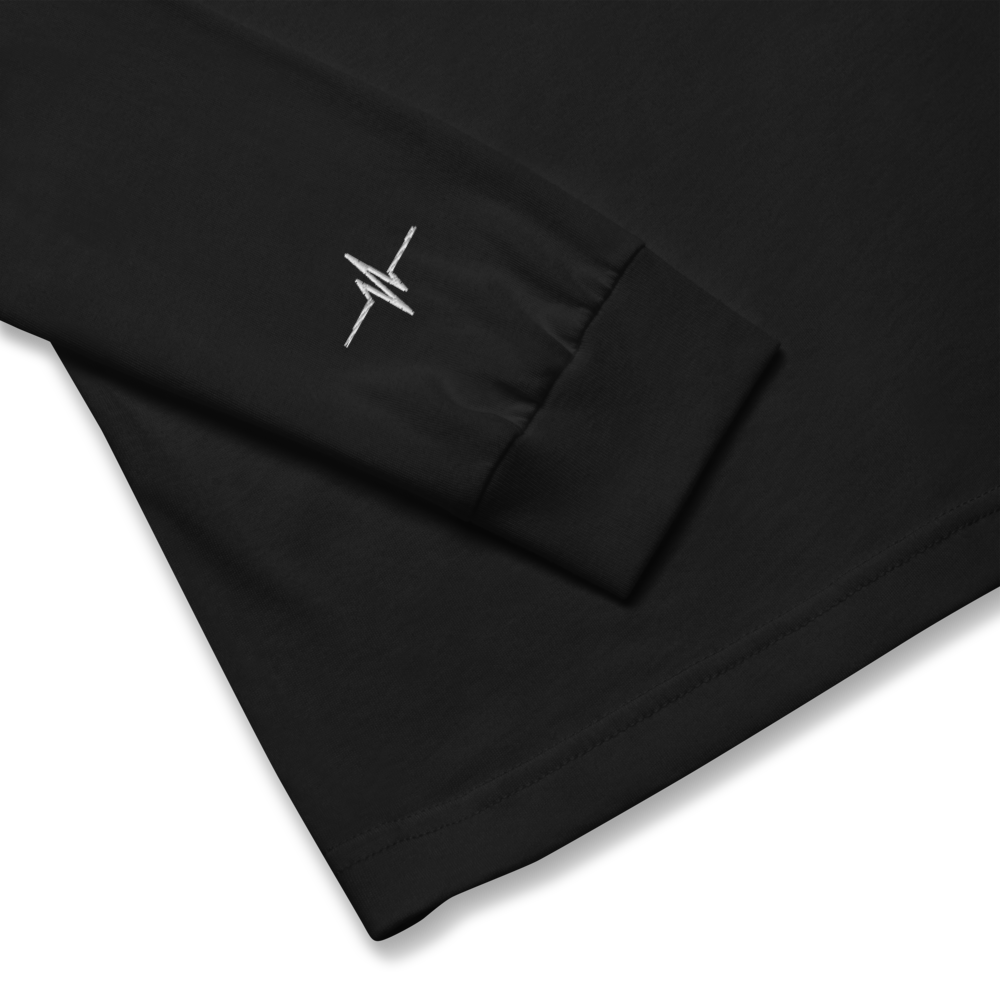 Pumpcore CoreLine™ Long Sleeve Tee – Black | White Logo