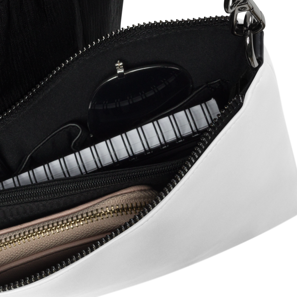 Pumpcore CoreBag™ City Crossbody — White | Black Monogram