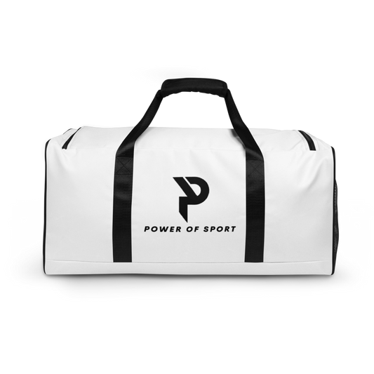 PUMPCORE CoreBag – White Minimalist Duffle Bag (Premium Edition)