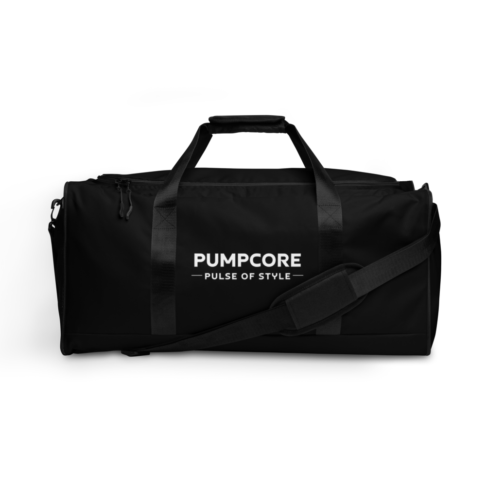 PUMPCORE CoreBag – Black Minimalist Duffle Bag (Premium Edition)