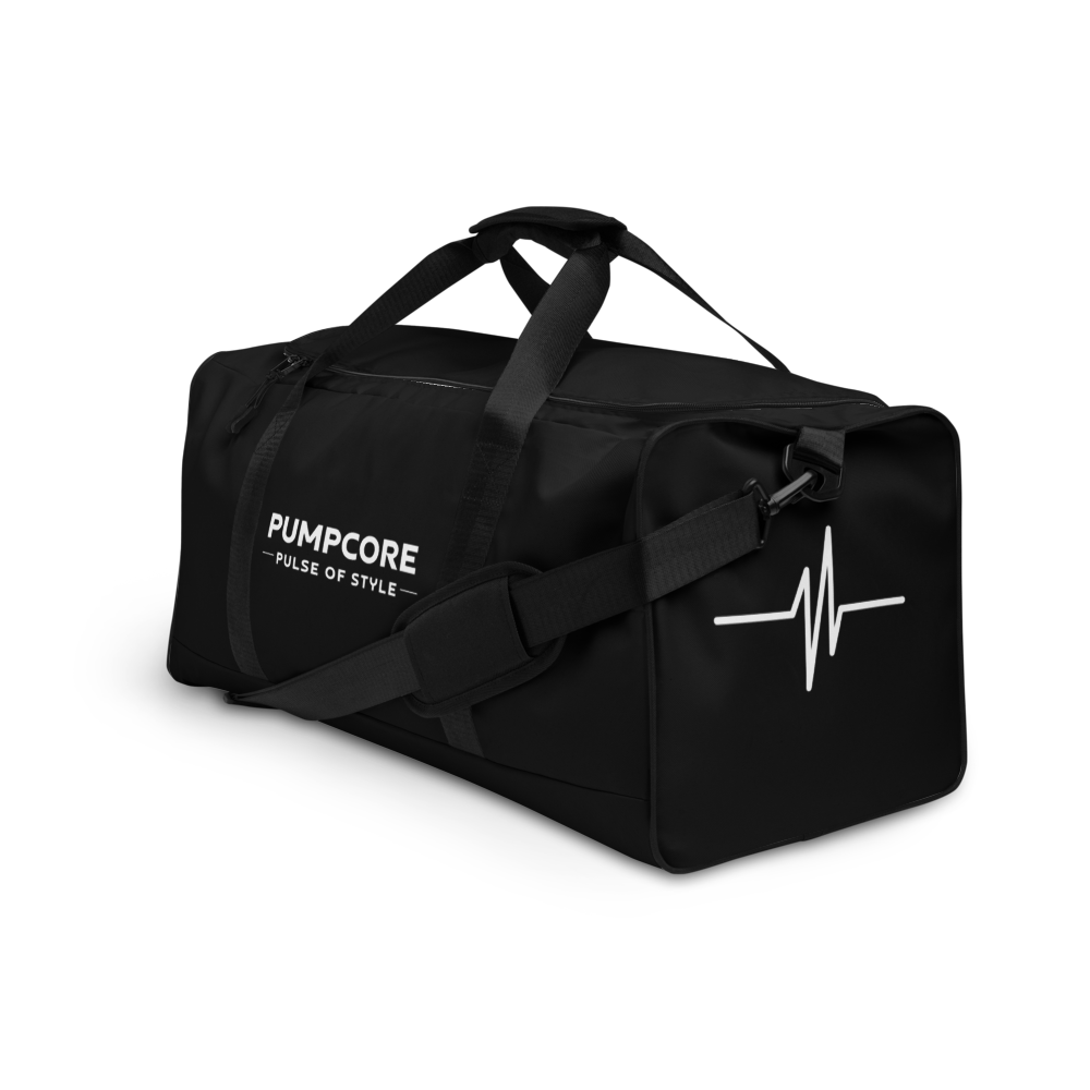 PUMPCORE CoreBag – Black Minimalist Duffle Bag (Premium Edition)