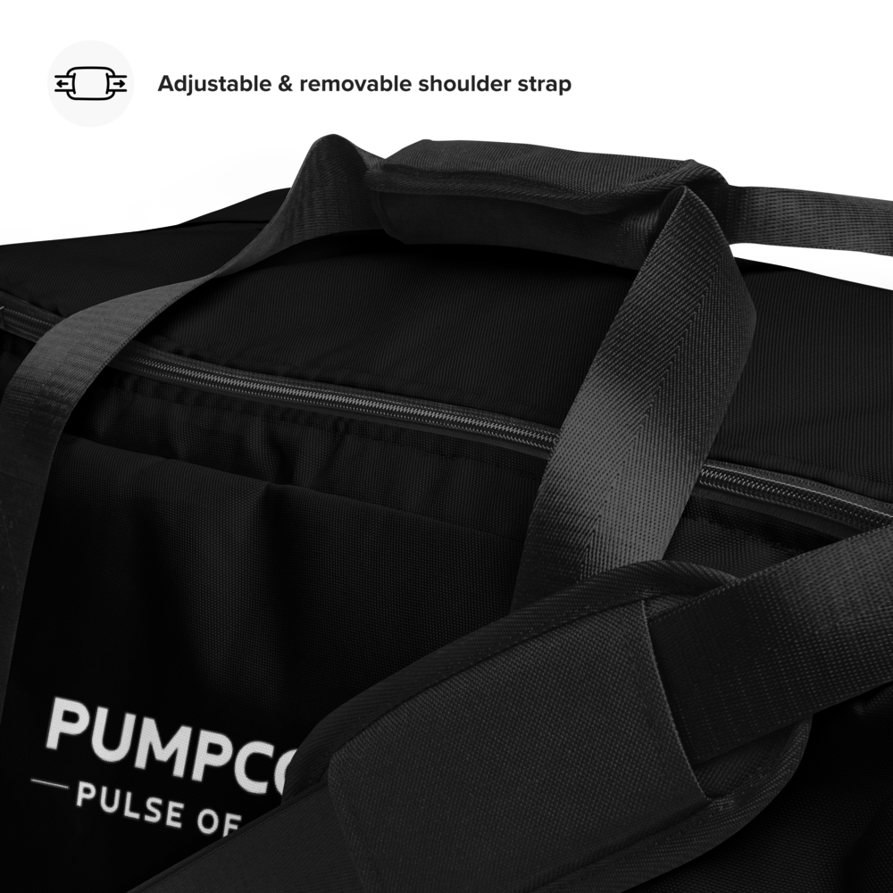 PUMPCORE CoreBag – Black Minimalist Duffle Bag (Premium Edition)