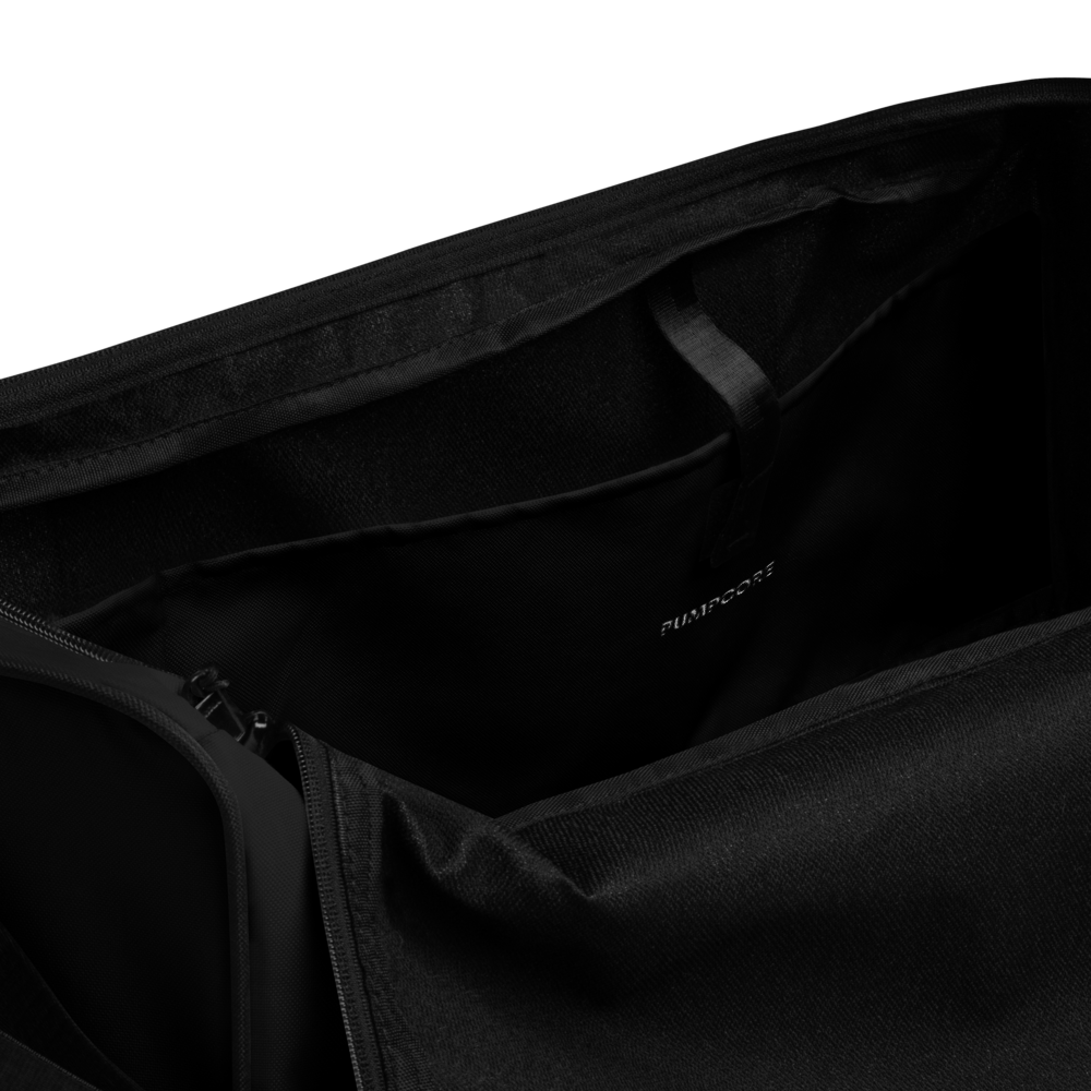 PUMPCORE CoreBag – Black Minimalist Duffle Bag (Premium Edition)