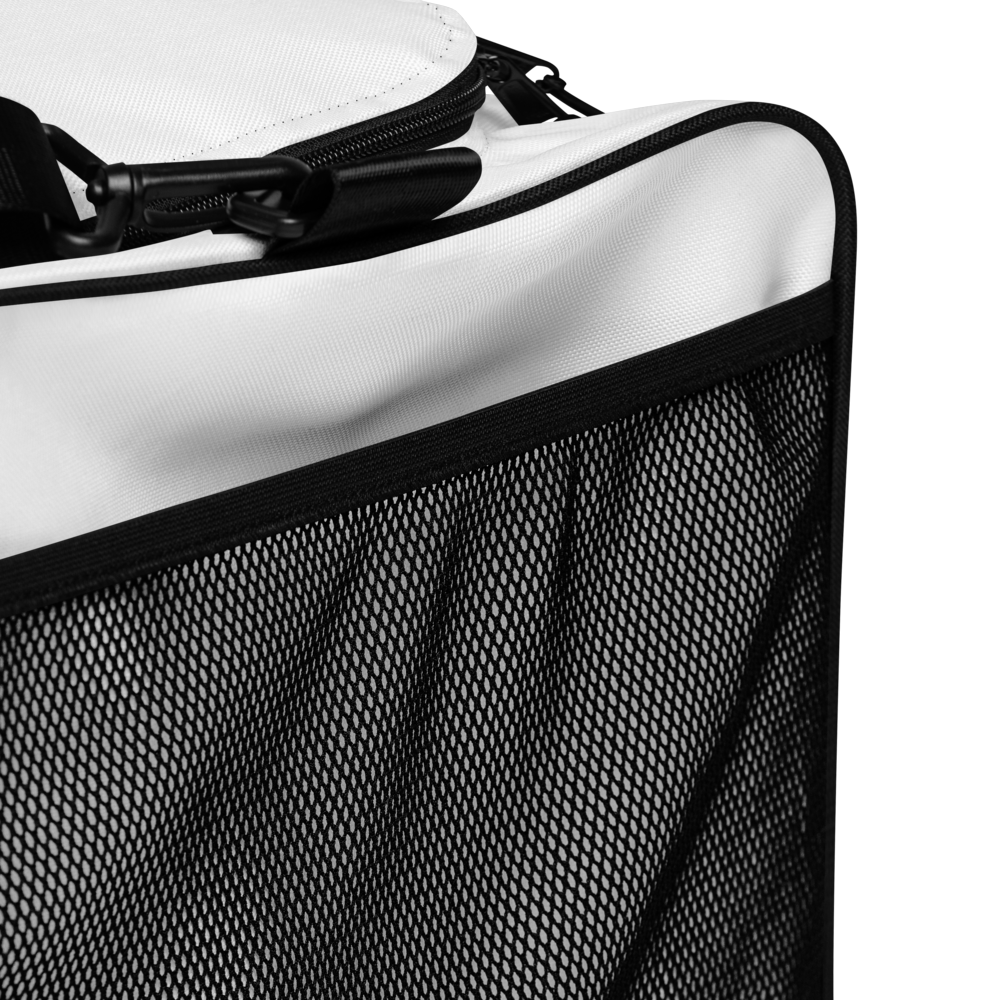 PUMPCORE CoreBag – White Minimalist Duffle Bag (Premium Edition)
