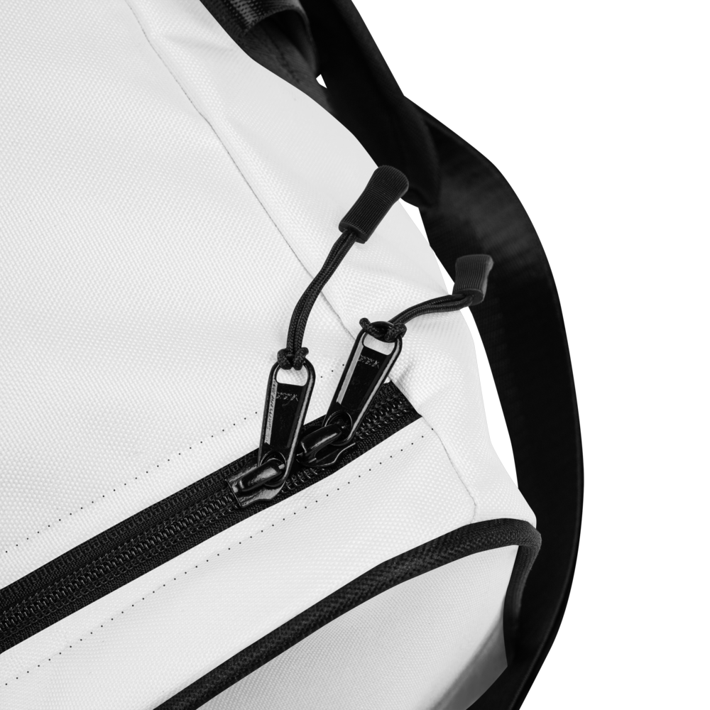PUMPCORE CoreBag – White Minimalist Duffle Bag (Premium Edition)