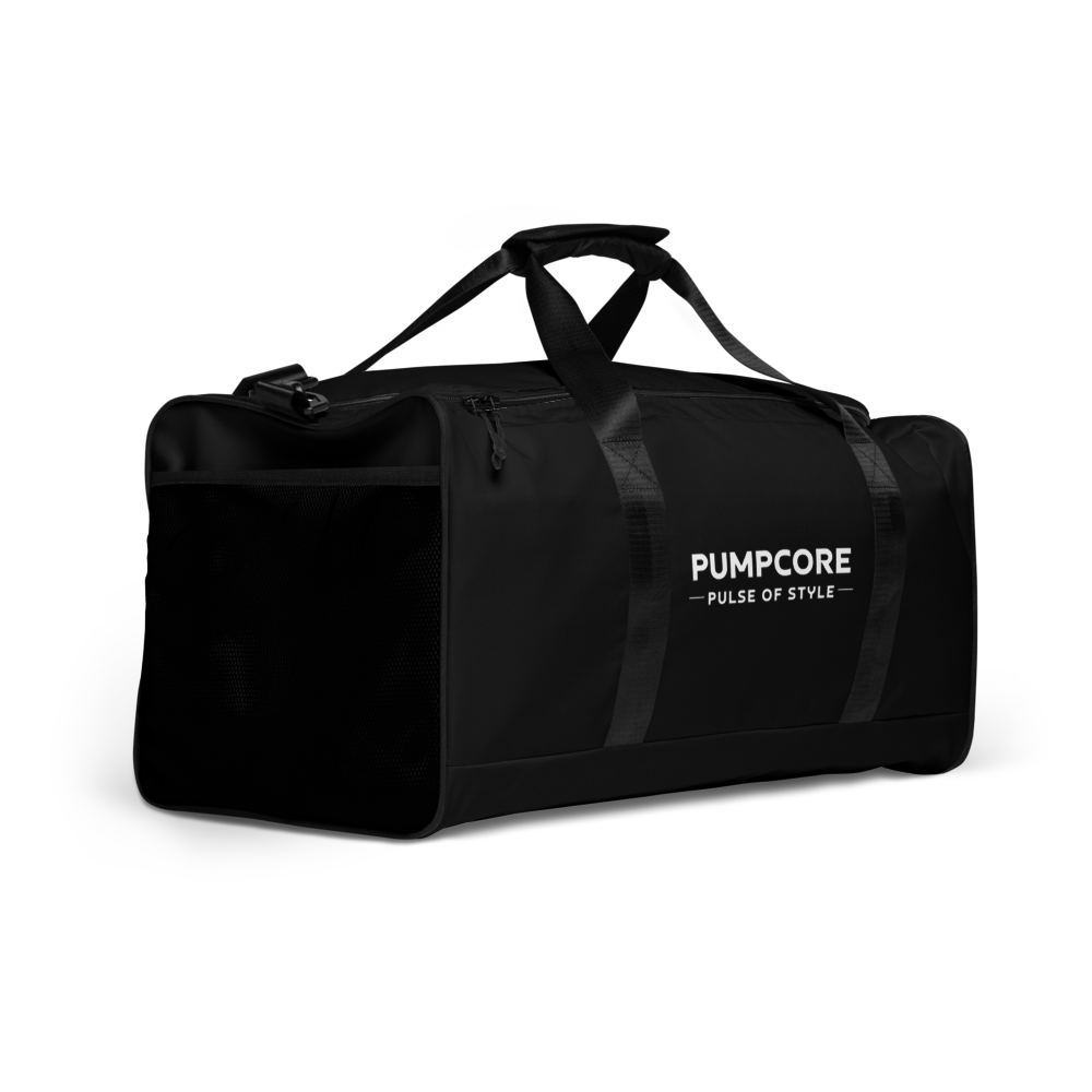PUMPCORE CoreBag – Black Minimalist Duffle Bag (Premium Edition)