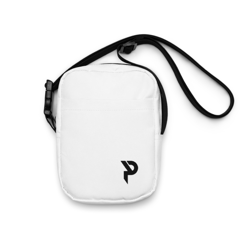 Pumpcore CoreBag™ Utility Crossbody — White | Black Monogram