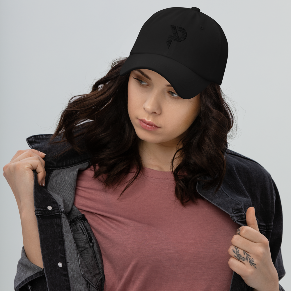 Pumpcore Classic Dad Hat – Black Monogram