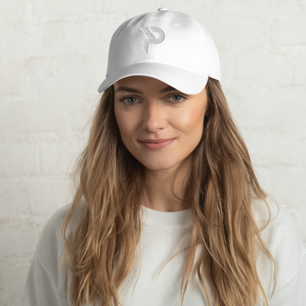 Pumpcore Monogram Dad Hat – White Monogram