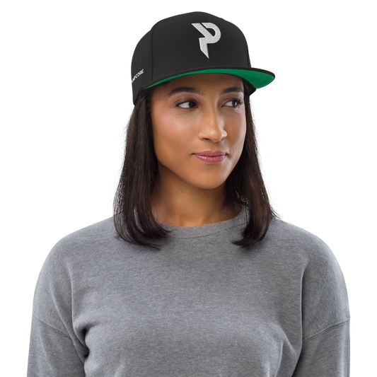 Pumpcore Classic Snapback Hat - White Monogram