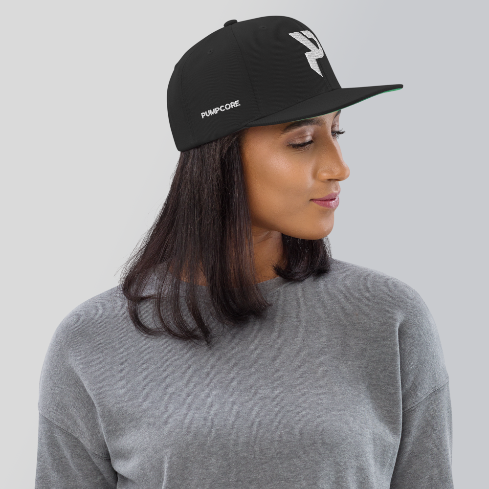 Pumpcore Classic Snapback Hat - White Monogram