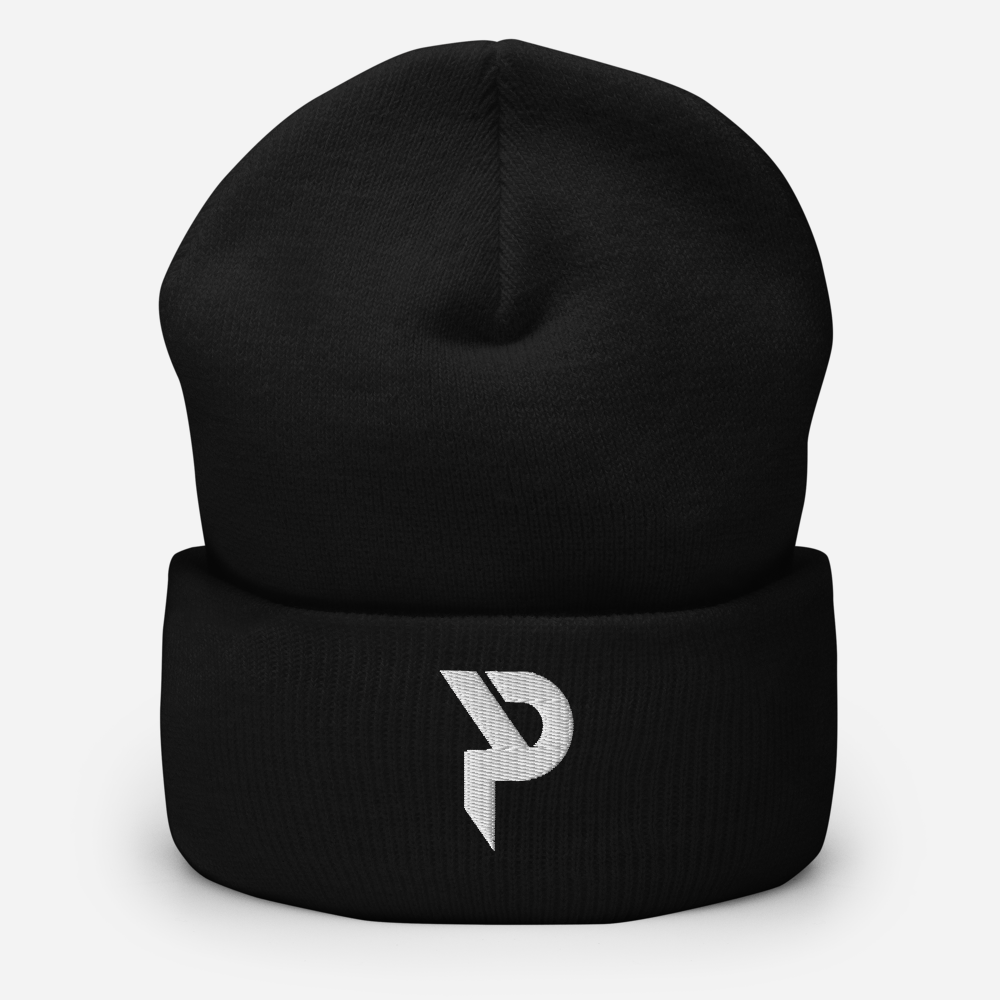 Pumpcore CoreCap™ Cuffed Beanie — White Monogram Edition