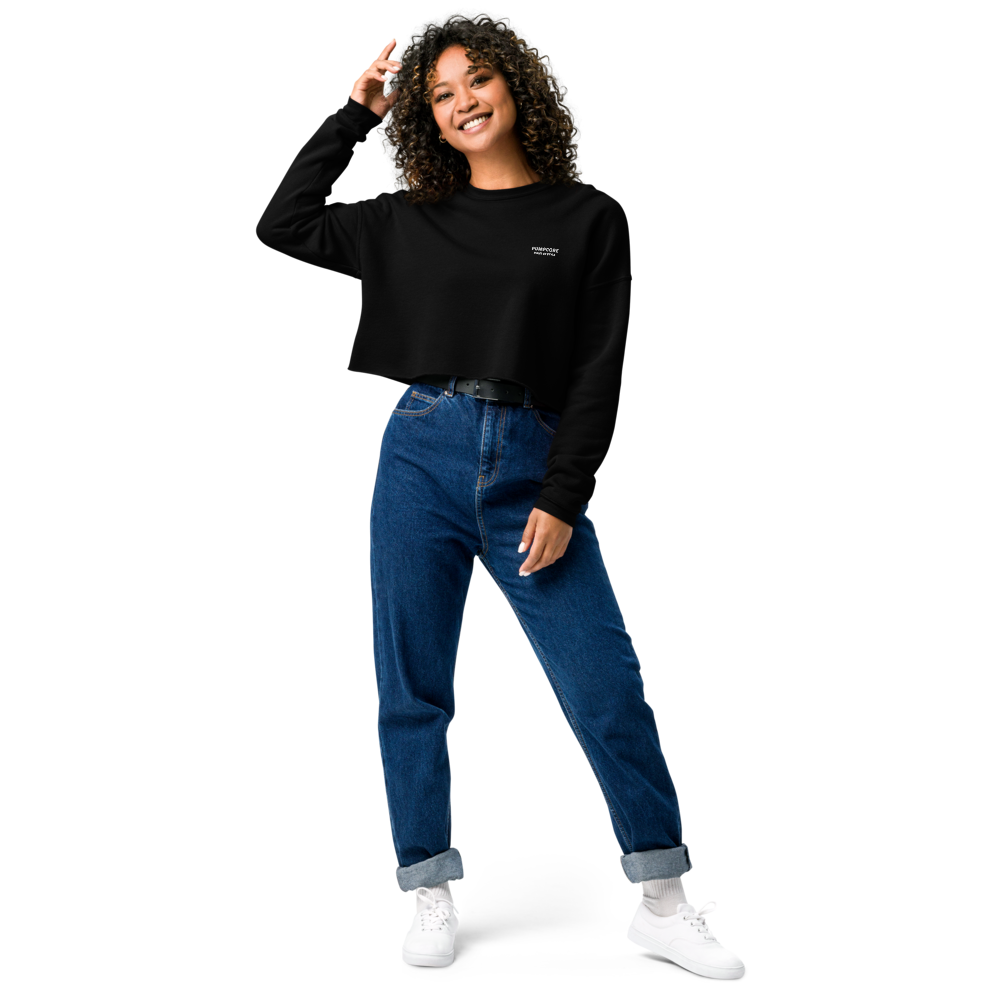 Pumpcore Women’s Cropped Sweatshirt – Minimal Street Edition