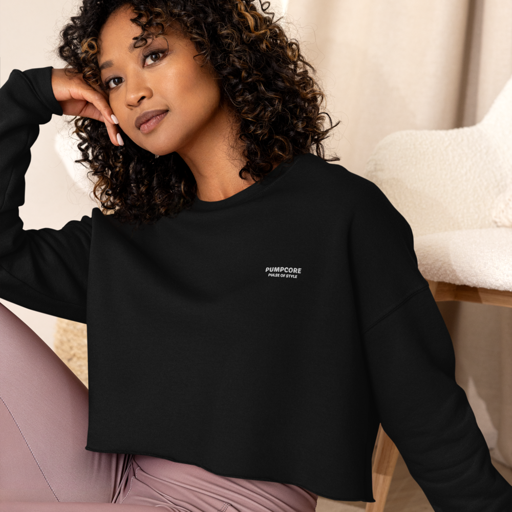 Pumpcore Women’s Cropped Sweatshirt – Minimal Street Edition