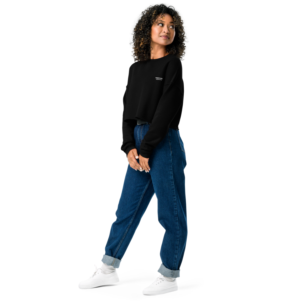 Pumpcore Women’s Cropped Sweatshirt – Minimal Street Edition