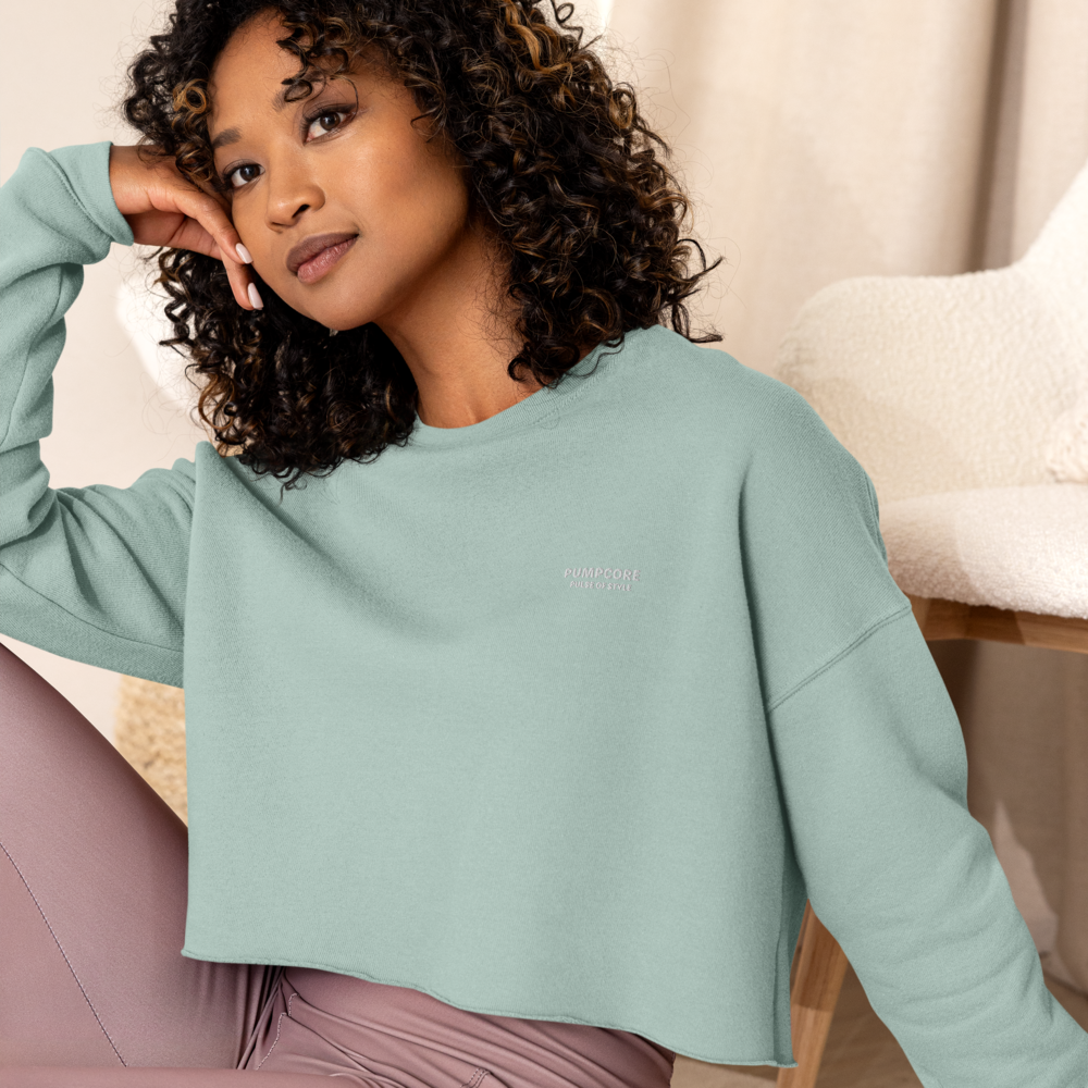 Pumpcore Women’s Cropped Sweatshirt – Minimal Street Edition