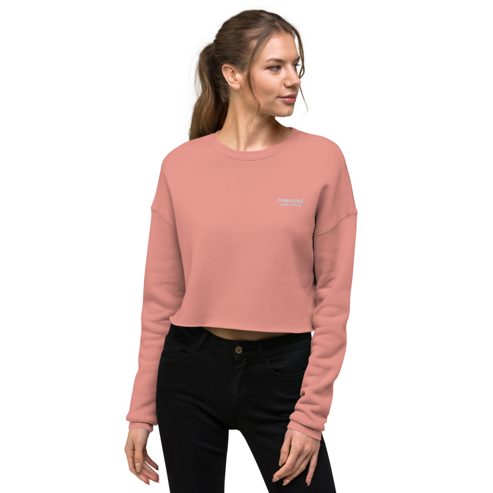 Pumpcore Women’s Cropped Sweatshirt – Minimal Street Edition