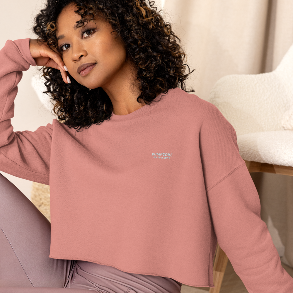 Pumpcore Women’s Cropped Sweatshirt – Minimal Street Edition
