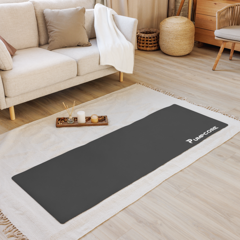 Pumpcore CoreTrainer™ Yoga Mat — Iron Grey | White Wordmark