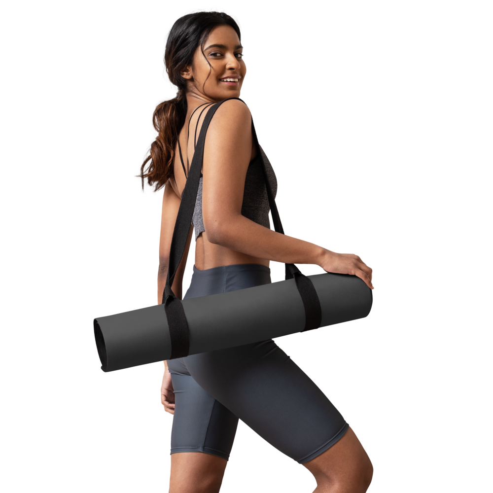Pumpcore CoreTrainer™ Yoga Mat — Tech Black | White Wordmark